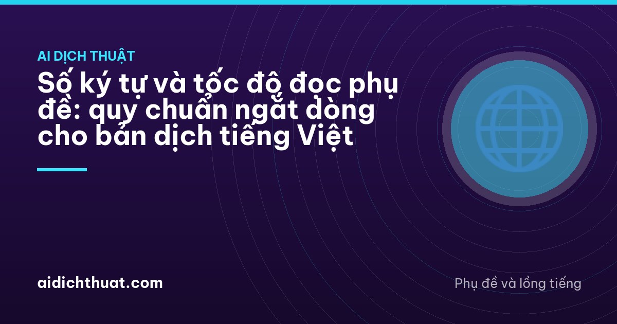 Subtitle translator at a home desk in Đà Nẵng, headphones on, hand on a mouse beside a blank laptop screen and a paused video player frame, evening lamp light